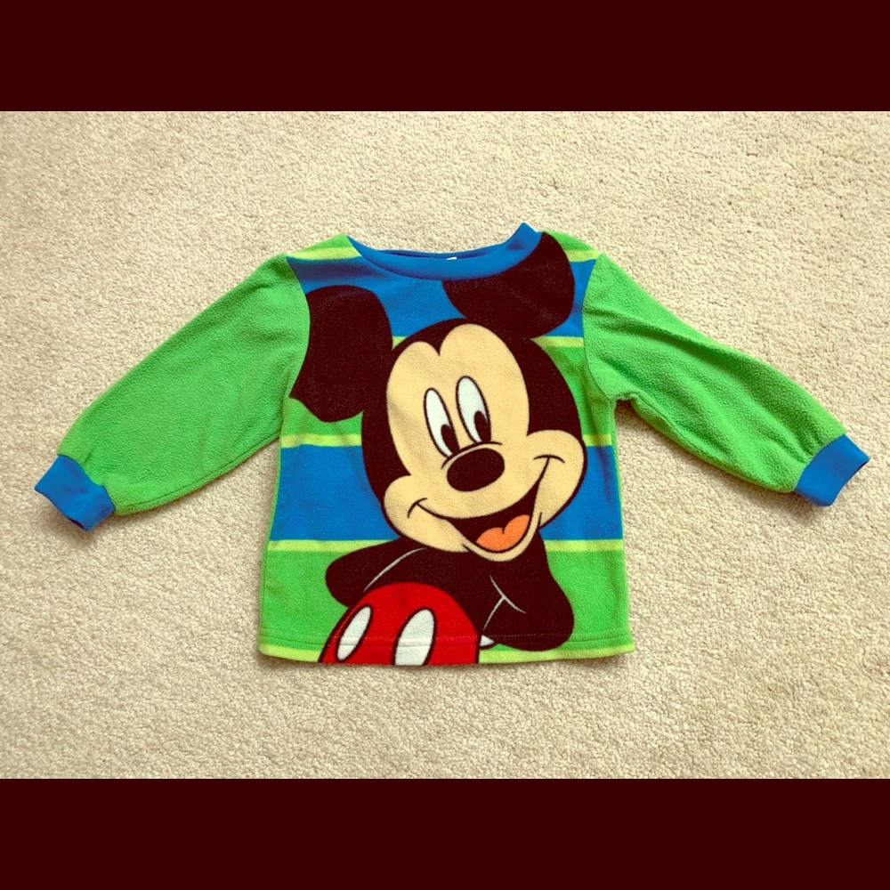 Disney Mickey Mouse Fleece Pajama Top